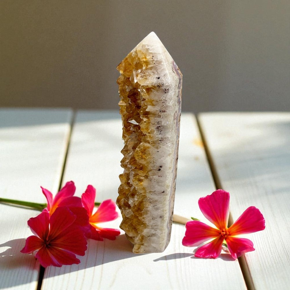 Citrine Geode Point - 3 LBS