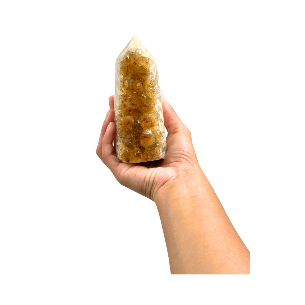 Citrine Geode Point - 0.8 LBS