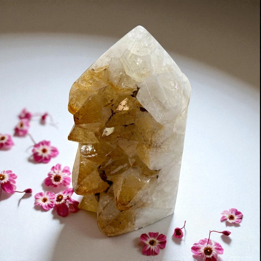 Citrine Geode Point - 0.8 LBS