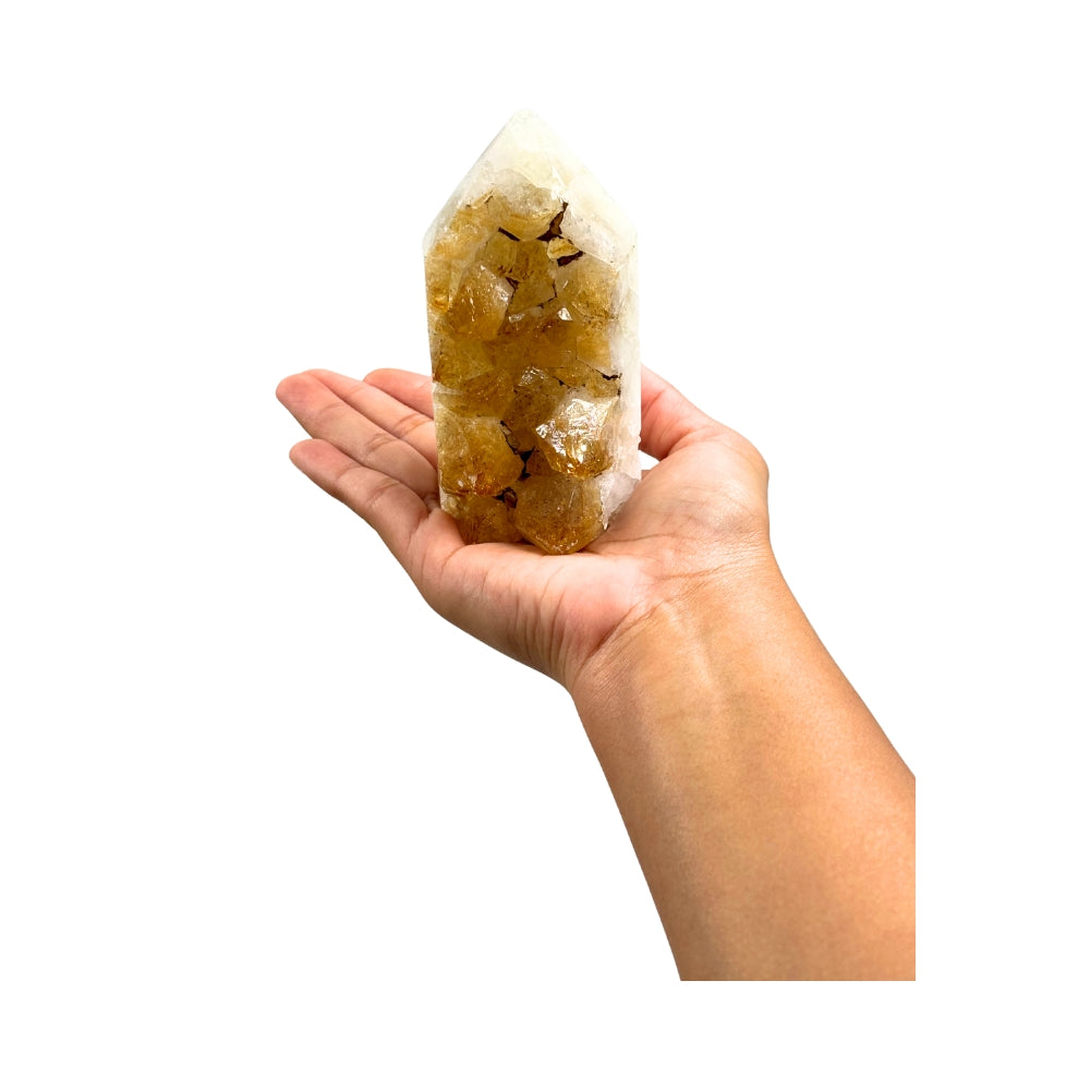 Citrine Geode Point - 0.8 LBS