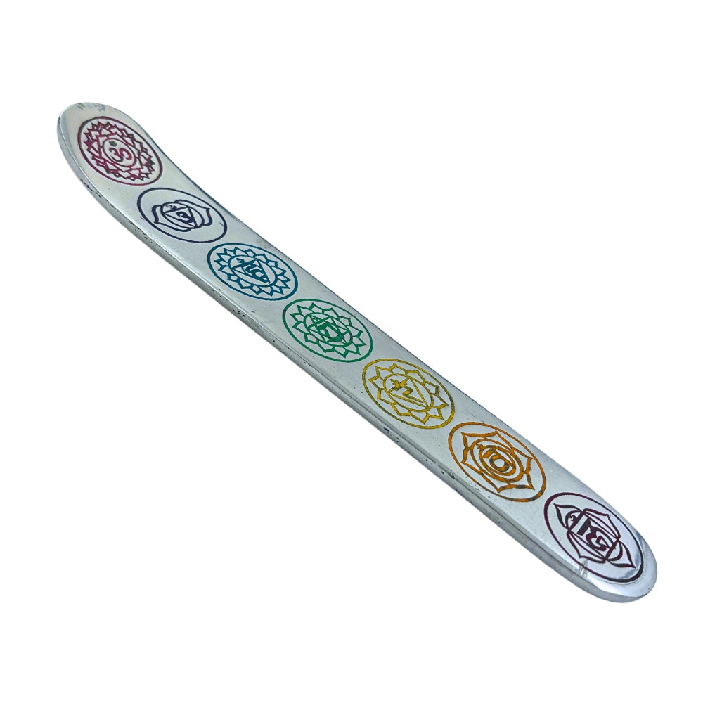Seven Chakras Engraved Incense Stick Burner