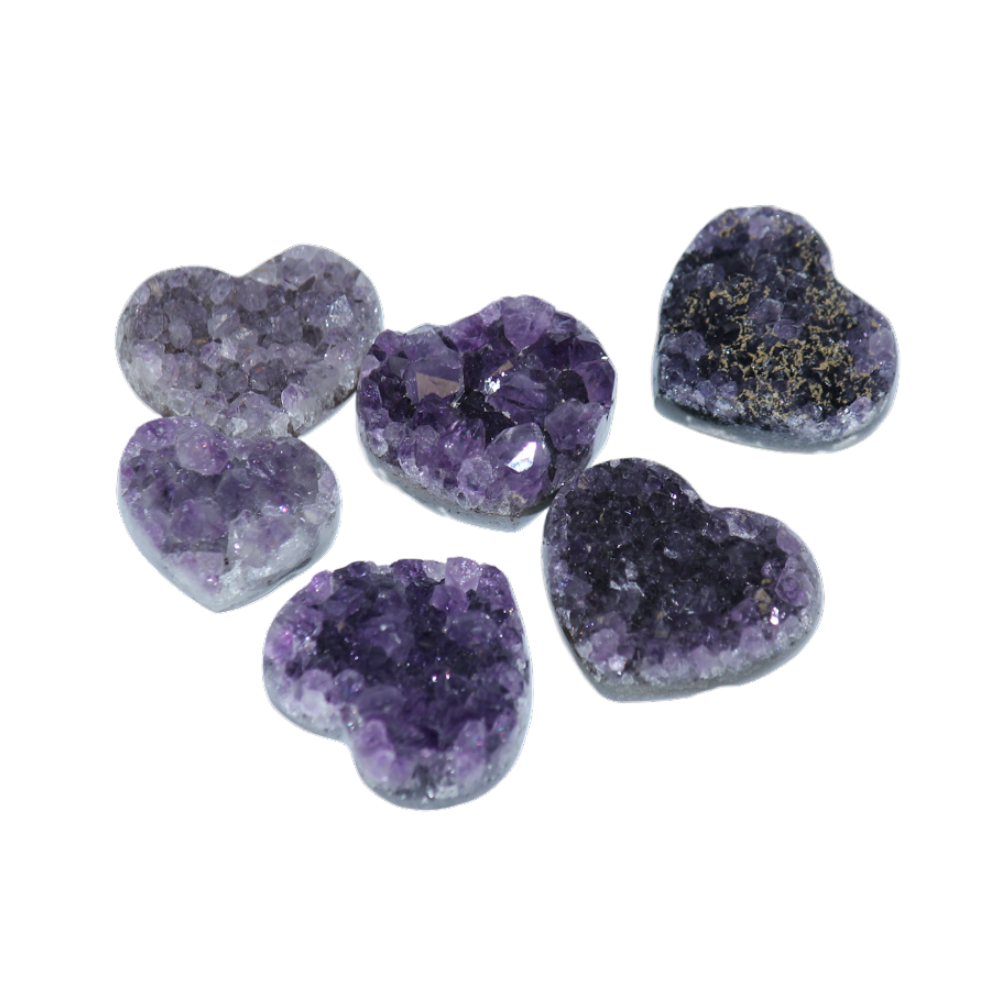 Amethyst Mini Druzy Heart