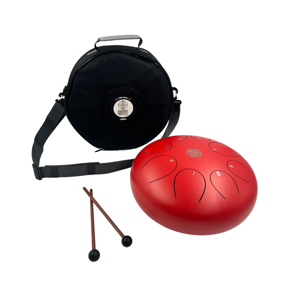 Red Steel Tongue Drum - 10